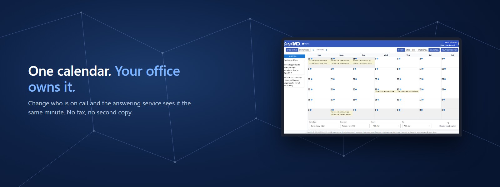 One calendar, your office owns it